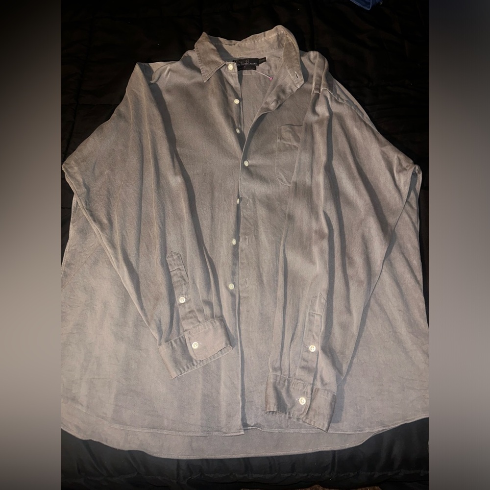 Polo Ralph Lauren Long Sleeve Button-Up Shirt Men’s 2XL Gray Casual Dress